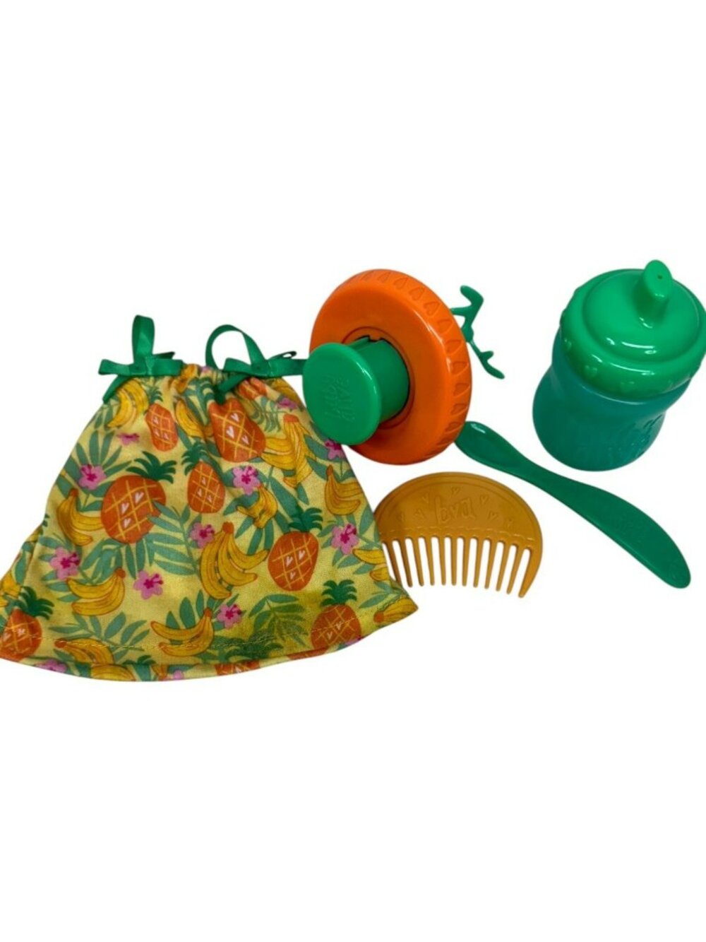 Fruit Dress Comb Spoon Cup Blender for Baby Alive Magical Mixer Doll Hasbro
